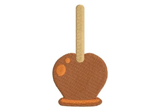 Caramel Apple Treat Embroidery Design