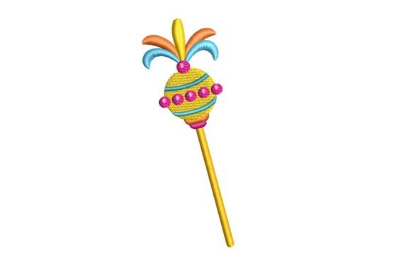 Festive and Fancy Magic Wand Embroidery Design
