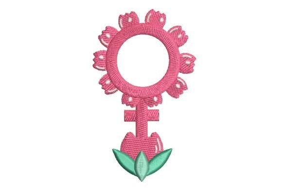 Floral Female Symbol Embroidery Design Review