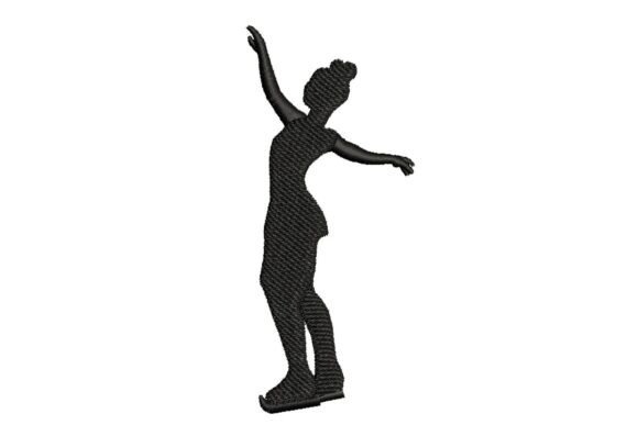 Ice Skater Silhouette Embroidery Design Review