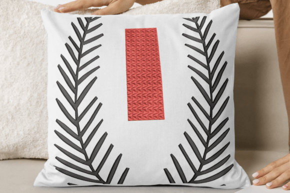 Minimal Laurel Badge Embroidery Art Review