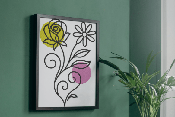 Modern Floral Outline Embroidery Design Review