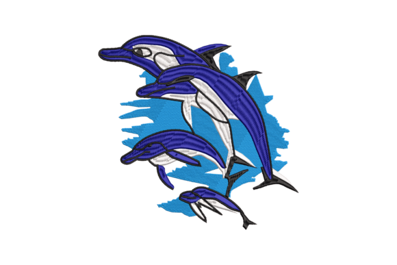 Playful Dolphin Embroidery Design Review