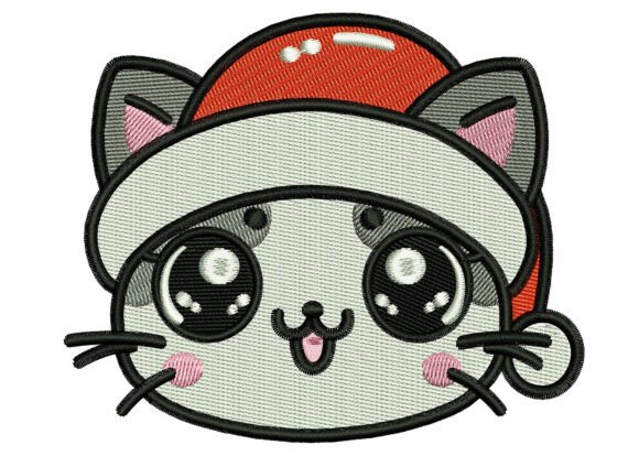 Santa Cat Face Embroidery Design Review