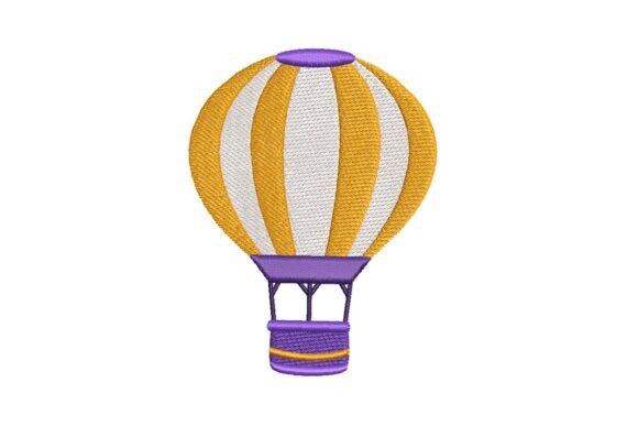 Striped Hot Air Balloon Embroidery Design Review