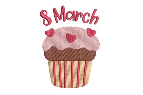 Sweet 8 March Cupcake Embroidery Design Review