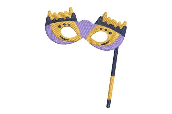 Whimsical Crowned Mask Embroidery Design Review