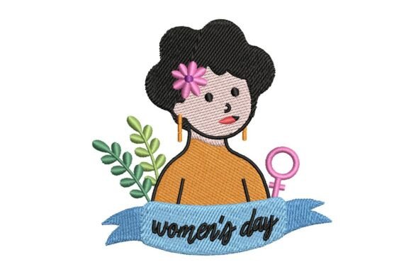 Women's Day Girl Embroidery Design Review